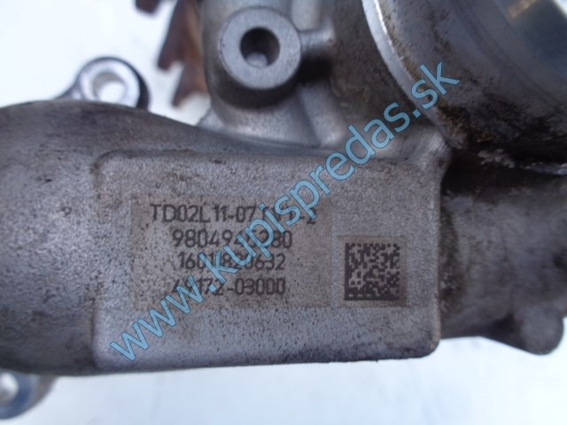 turbo na citroen berlingo III, 1,6hdi, 9804945280